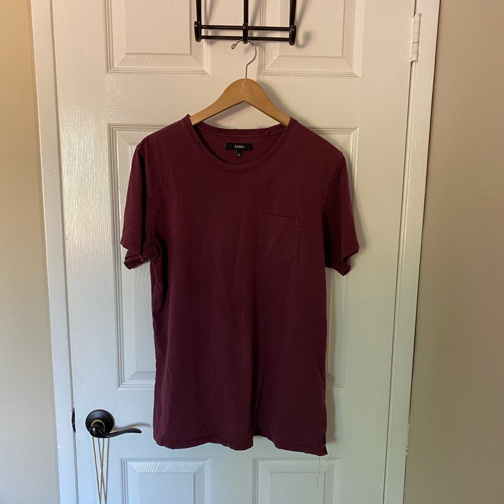 Banks men’s maroon shirt large - Picture 1 of 4